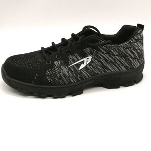 Fashion Safety Shoes Mens Black EUR 44 Steel Toe Work Sneakers Sturdy Industrial